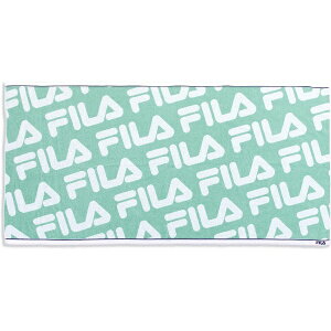 タオル美術館|Towel Art Museum FILA(フィラ)総柄 ボディタオル(約70×140cm) グリーン