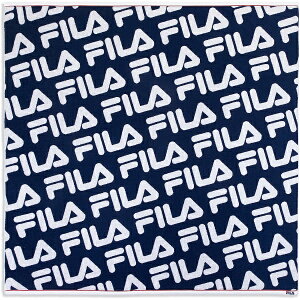 タオル美術館|Towel Art Museum FILA(フィラ)総柄 マルチケット ネイビー