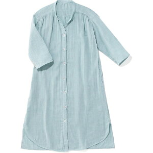 【エントリーで最大全額ポイント還元|11/5迄】 タオル美術館|Towel Art Museum cococi beauty シャルロット ガーゼシャツワンピース Mサイズ グリーン