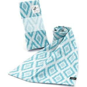 タオル美術館|Towel Art Museum cococi light イカット ガーゼマフラー ブルー