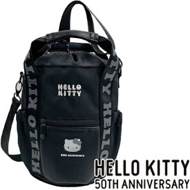 【エントリーで最大全額ポイント還元｜7/18迄】 LYNX｜リンクス HELLO KITTY ハロー・キティ 50周年 ショルダーバッグ ブラック SR1427BK-6 [(約)横28×縦23×マチ18cm]【オウンネーム非対応】