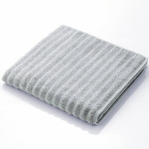 タオル美術館|Towel Art Museum MiRAi NAMI バスタオル(約60×120cm) グレー