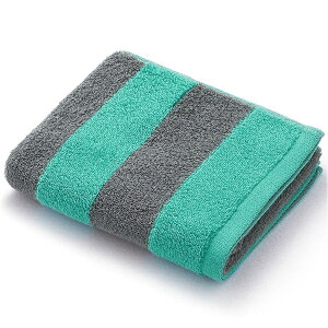 タオル美術館|Towel Art Museum MiRAi ボーダー フェイスタオル(約34×75cm) グリーン