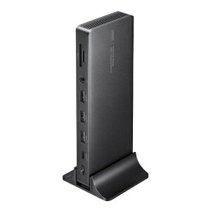 TTvCbSANWA SUPPLY mUSB-C IXX J[hXbgx2 / HDMIx2 / LAN / 3.5mm / USB-Ax4 / USB-C] USB PDΉ 65W hbLOXe[V USB-CVDK16 [USB Power DeliveryΉ]