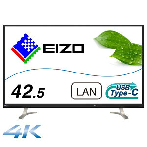 EIZObGC][ USB-Cڑ PCj^[ FlexScan ubN EV4340X-BK [42.5^ /4K(3840×2160j /Ch /61Hz]