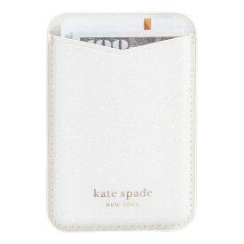 ケイト・スペード ニューヨーク｜kate spade new york Kate Spade Magnetic Card Holder works with MagSafe - White Glitter KS053070