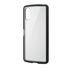 ELECOM｜エレコム Xperia 10 VI SO-52E ケース ハイブリッド カバー 衝撃吸収 軽量 薄型 カメラレンズ保護設計 ストラップホール付 ストラップホールシート付 TOUGH SLIM LITE ブラック PM-X241TSLFCBK