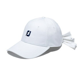 フットジョイ｜FootJoy リボンキャップ ホワイト FH24ARBC [55-57cm]【返品交換不可】