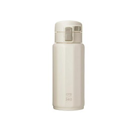 LIV PLUS｜リブプラス ポリゴーンヌ マグボトル 水筒 ワンタッチ 340ml アイボリー NM-341
