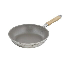 LIV PLUS｜リブプラス MARBLE KITCHEN フライパン 26cm ガス火専用 大理石柄 ホワイト NX-102