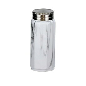 LIV PLUS｜リブプラス MARBLE KITCHEN マグボトル スクリュー 340ml 保冷 保温 真空二重構造 大理石柄 ホワイト NX-161