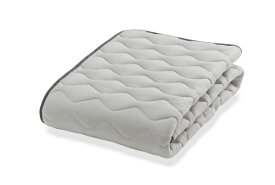 FRANCEBED｜フランスベッド 【ベッドパッド】置くだけ簡単！らくピタ　LT羊毛パッドDLXミディアムソフト(セミダブルサイズ)　除菌機能付き・英国羊毛100％ フランスベッド グレー [セミダブルサイズ /ベッドパッド]