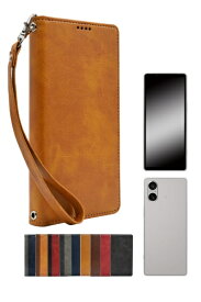 shizukawill｜シズカウィル Xperia 10 VI 手帳型 本革調ケース ライトブラウン SOX10M6LBR