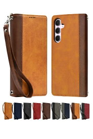 shizukawill｜シズカウィル Galaxy A55 手帳型 本革調ケース ブラウン×ダークブラウン SAGAA55BIBDB