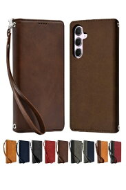 shizukawill｜シズカウィル Galaxy A55 手帳型 本革調ケース ダークブラウン SAGAA55DBR