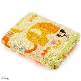 タオル美術館 Disney KIDEA TABISURU フェイスタオル（約34×80cm） イエロー