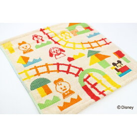 タオル美術館 Disney KIDEA TUNAGARU ウォッシュタオル（約34×34cm） ベージュ