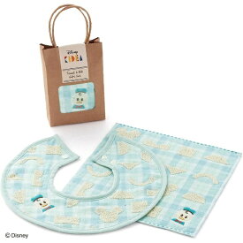 タオル美術館｜Towel Art Museum Disney KIDEA ERABU パッケージ入り スタイ＆タオルハンカチセット ドナルドダック