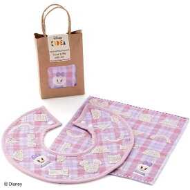 タオル美術館｜Towel Art Museum Disney KIDEA ERABU パッケージ入り スタイ＆タオルハンカチセット デイジーダック