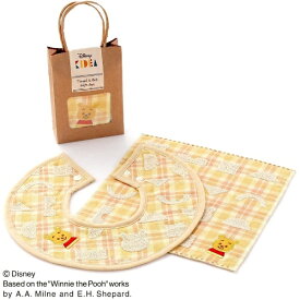 タオル美術館｜Towel Art Museum Disney KIDEA ERABU パッケージ入り スタイ＆タオルハンカチセット くまのプーさん