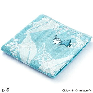 タオル美術館|Towel Art Museum MOOMIN(ムーミン)ブルーフローラ ウォッシュタオル(約34×35cm) ブルー