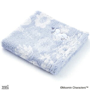 タオル美術館|Towel Art Museum MOOMIN(ムーミン)ブルーガーランド ウォッシュタオル(約34×35cm) ブルー