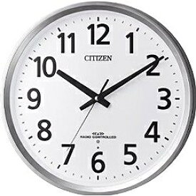 シチズン｜CITIZEN 掛け時計 【パルウェーブM475】 シルバーメタリック 8MY475-019 [電波自動受信機能有][8MY475019]