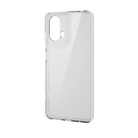 ELECOM｜エレコム motorola moto g24 ケース ハイブリッド カバー 衝撃吸収 カメラレンズ保護設計 ストラップホール付 クリア PM-R241HVCKCR