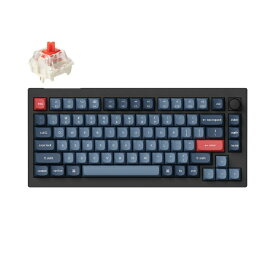 【エントリーで最大全額ポイント還元｜3/11まで】 Keychron｜キークロン キーボード V1 Max(赤軸・英語配列) カーボンブラック V1M-D1-US [有線・ワイヤレス /Bluetooth・USB-A＋USB-C]