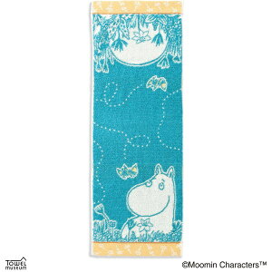 タオル美術館|Towel Art Museum MOOMIN(ムーミン)空想 コンパクトタオル(約25×70cm) ブルー