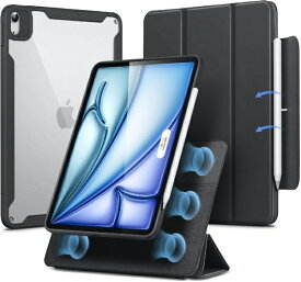 イーエスアール｜ESR 11インチiPad Air（M3/M2）、10.9インチ iPad Air（第5/4世代）用 Rebound Hybrid 360 縦横スタンド対応マグネットカバー ブラック