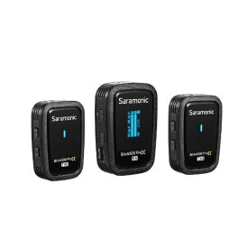 SARAMONIC｜サラモニック 2.4Gワイヤレスマイクシステム（送信機1台・受信機2台） 動画撮影用マイクシステム BLINK500 ProX Q2