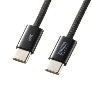 TTvCbSANWA SUPPLY USB-C  USB-CP[u [[d /] /1m /USB Power Delivery /60W /USB2.0] ubN KU-CCP60SM10BK