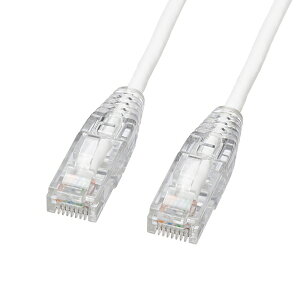 �T�����T�v���C�bSANWA SUPPLY LAN�P�[�u�� �z���C�g KB-SL6AYS-10W [10m /�J�e�S���[6A /�X����]
