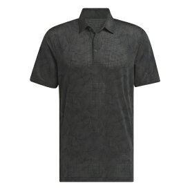 アディダス｜adidas メンズ パインツリープリント 半袖 メッシュシャツ カーボン×ブラック JTX55 [メンズ /Lサイズ]