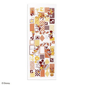 タオル美術館|Towel Art Museum 『Disney』 はれやか 手ぬぐいタオル(パッケージ入り) オレンジ(ミッキーマウス)