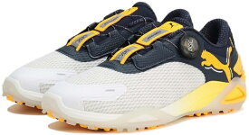 プーマ｜PUMA ゴルフシューズ シャドウキャットニトロ ディスク PUMA WHITE-DEEP NAVY-SUN STR 31021907 [メンズ /26.0cm]