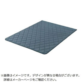 IRIS OHYAMA｜アイリスオーヤマ 106570　ラ・クッションラグ　キルティングタイプ 1850×2400 ネイビー