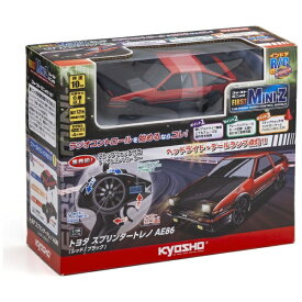 京商｜KYOSHO ラジオコントロール 電動 ツーリングカー First MINI-Z トヨタ スプリンタートレノ AE86（レッド/ブラック）[66613]