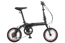 VOLKSWAGEN｜フォルクスワーゲン 折りたたみ自転車 VW-FD146AL マットブラック [外装6段 /14インチ]【キャンセル・返品不可】 【代金引換配送不可】