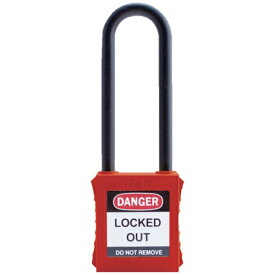 IFAM｜イファム イファム　ロックアウト用南京錠　ナイロン製シャックル（ツル長）　赤
