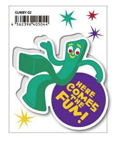 �[�l�����X�e�b�J�[�bGENERAL STICKER GUMBY �X�e�b�J�[ HERE COMES THE FUN! GUMBY-02