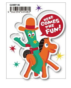 �[�l�����X�e�b�J�[�bGENERAL STICKER GUMBY �X�e�b�J�[ HERE COMES THE FUN! with POKEY GUMBY-06