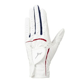 【エントリーで最大全額ポイント還元｜8/22迄】 mizuno｜ミズノ ゴルフグローブ W-GRIP ダブルグリップ ホワイト 5MJWL451 [レディース /左手着用(右打ち用) /18cm]