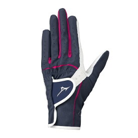 ミズノ｜mizuno ゴルフグローブ W-GRIP ダブルグリップ ネイビー 5MJWL451 [レディース /左手着用(右打ち用) /20cm]