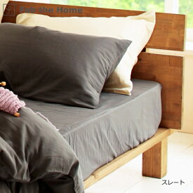 ファブザホーム｜Fab the Home 【ボックスシーツ】 ダブルガーゼ 120×200×30cm スレート FH132820-960 [セミダブルサイズ]