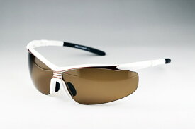ERICA OPTICAL｜エリカ オプチカル EYE CARE FEATHER02 ラウンドシェイプ (ライトカラー) FEATHER02 ホワイト / ライトブラウン偏光レンズ