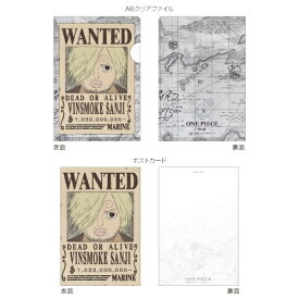 JM｜ジェイ・エム A6クリアファイル&ポストカードセット ONE PIECE 新手配書 サンジ OP24TPC05 【代金引換配送不可】