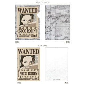 JM｜ジェイ・エム A6クリアファイル&ポストカードセット ONE PIECE 新手配書 ロビン OP24TPC07 【代金引換配送不可】