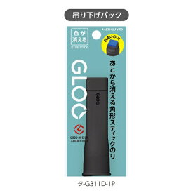 KOKUYO｜コクヨ スティックのり(色が消える) S タ-G311D-1P GLOO(グルー) 黒